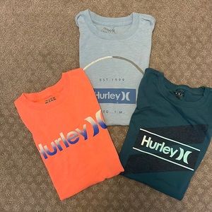 Set of 3 Hurley boys shirts